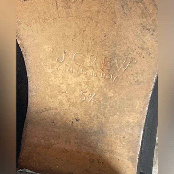 J. Crew Black Leather Chelsea Ankle Boot size 5.5 made in Italy. - Picture 7 of 7